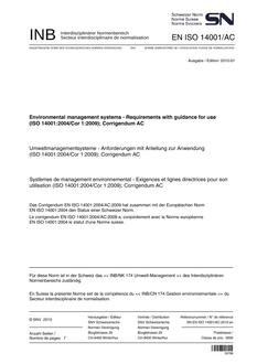 SNV SN EN ISO 14001/AC