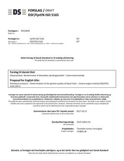 DANSK DSF/FPREN ISO 5165
