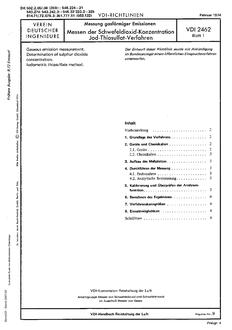 VDI VDI 2462 BLATT 1