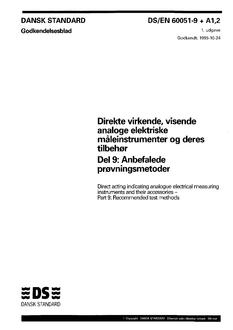 DANSK DS/EN 60051-9+A1,2
