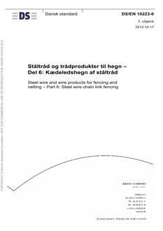 DANSK DS/EN 10223-6
