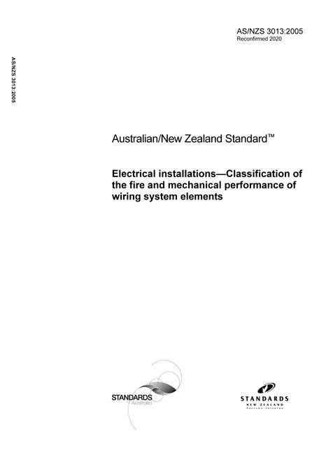AS/NZS 3013:2005