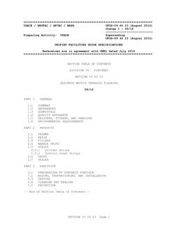 ARMY UFGS-09 66 23