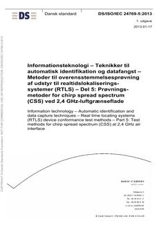 DANSK DS/ISO/IEC 24769-5