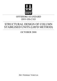 DNV DNV-OS-C103