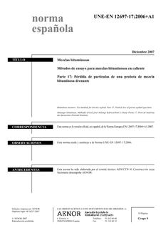 AENOR UNE-EN 12697-17+A1