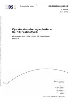 DANSK DS/EN ISO 80000-12