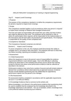 NR NR/L2/CTM/012/037 ISSUE 1