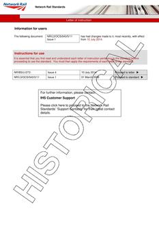 NR NR/L3/OCS/043/5.11 ISSUE 1