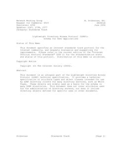 IETF RFC 4519