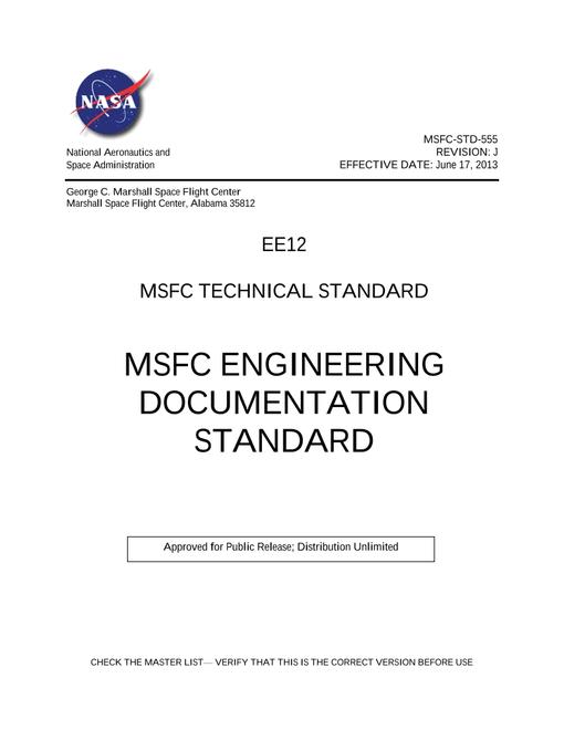 NASA MSFC-STD-555