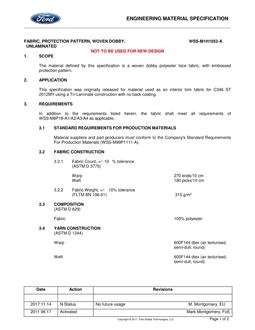 FORD WSS-M1H1052-A