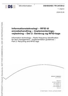 DANSK DS/ISO/IEC TR 24729-2