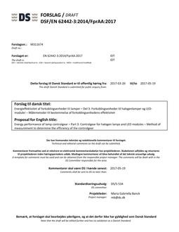 DANSK DSF/EN 62442-3/FPRAA
