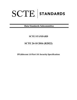 SCTE 24-10 2016 (R2022)