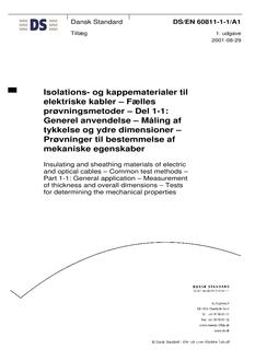 DANSK DS/EN 60811-1-1