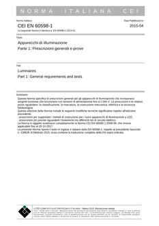 CEI EN 60598-1