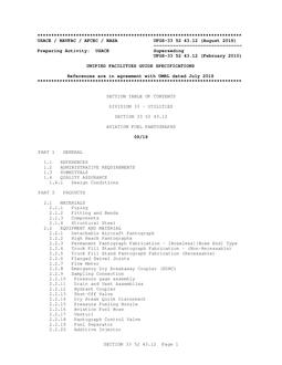 ARMY UFGS-33 52 43.12