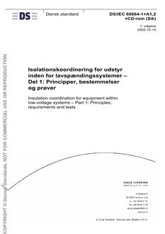 DANSK DS/IEC 60664-1+A1,2+CD-ROM (SIK)