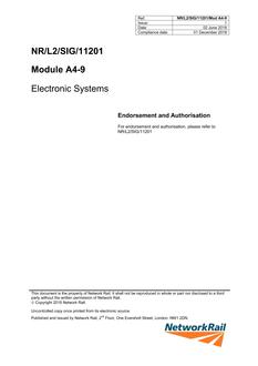 NR NR/L2/SIG/11201/MOD A4-9 ISSUE 1