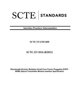 SCTE 233 2016 (R2021)