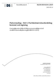 DANSK DS/EN ISO 8130-1