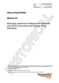 NR NR/L2/CSG/STP001/04 ISSUE 7