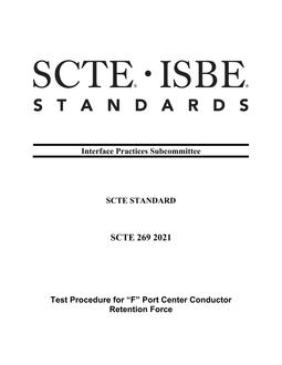 SCTE 269 2021