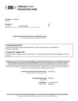 DANSK DSF/ISO/FDIS 14080