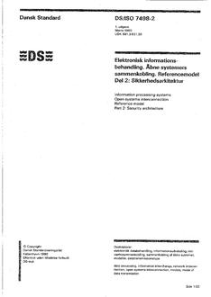 DANSK DS/ISO 7498-2