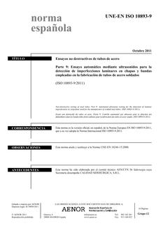 AENOR UNE-EN ISO 10893-9