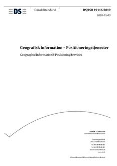 DANSK DS/ISO 19116