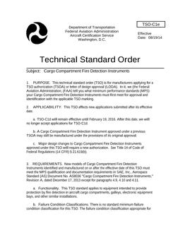 FAA TSO C1E