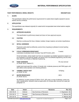 FORD WSS-M2P142-B