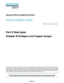 DNV DNV-RU-INV PART 5 CHAPTER 8