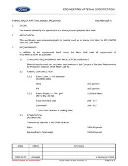 FORD WSS-M1H1205-A