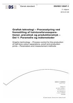 DANSK DS/ISO 12647-1