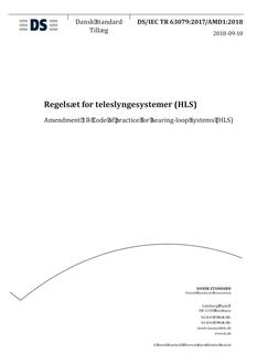 DANSK DS/IEC TR 63079