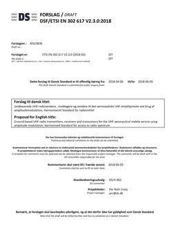 DANSK DSF/ETSI EN 302 617 V2.3.0
