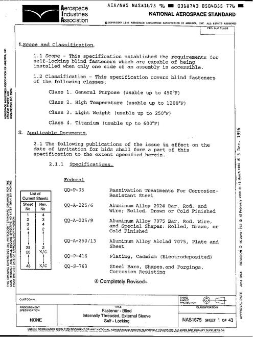AIA NAS1675