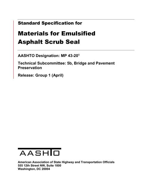 AASHTO MP 43-20