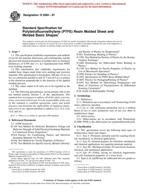 ASTM D3294-97