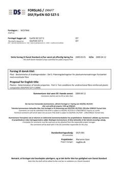 DANSK DSF/FPREN ISO 527-5