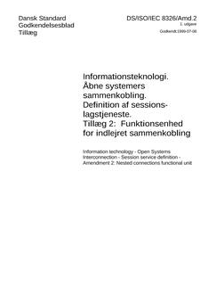 DANSK DS/ISO/IEC 8326