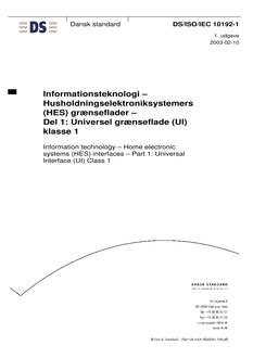 DANSK DS/ISO/IEC 10192-1