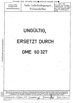 GME OPEL 327