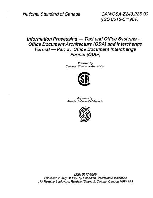 CAN/CSA Z243.225-90