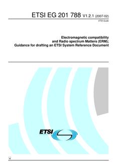 ETSI EG 201 788