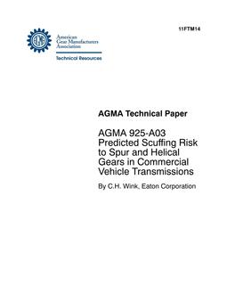 AGMA 11FTM14