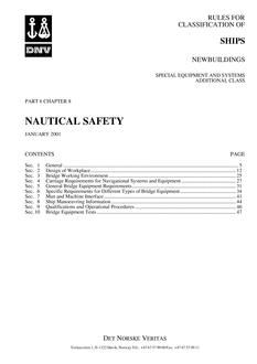 DNV DNV-RU-SHIPS PART 6 CHAPTER 8